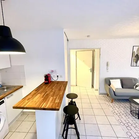 Sobnb-alpes 5-studio Coeur D'annemasse Avec Parking 아파트 안마스